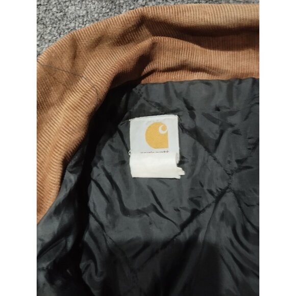 Carhartt C03 Arctic Traditional Coat Mens XL Tan Distressed Thrashed Work Jacket - Picture 8 of 9